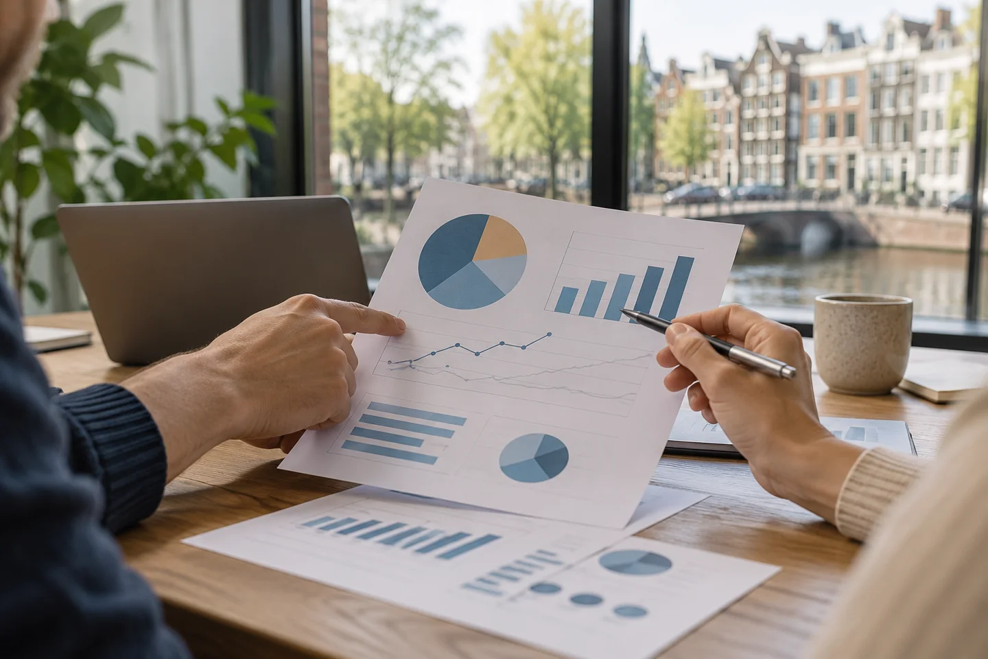 Grafieken en leerresultaten bespreken